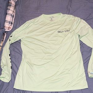 Salt Life Mint Green Long Sleeve Shirt Men’s Large L